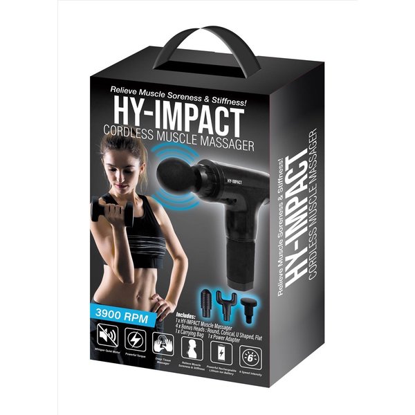 Hy-Impact Cordless HY-Impact Black Cordless Massager 03110